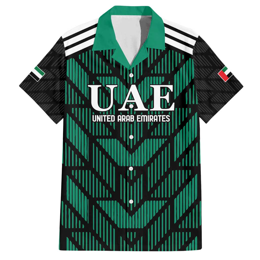 Custom UAE Football Family Matching Puletasi and Hawaiian Shirt Green Concept 19-2020 - Wonder Print Shop
