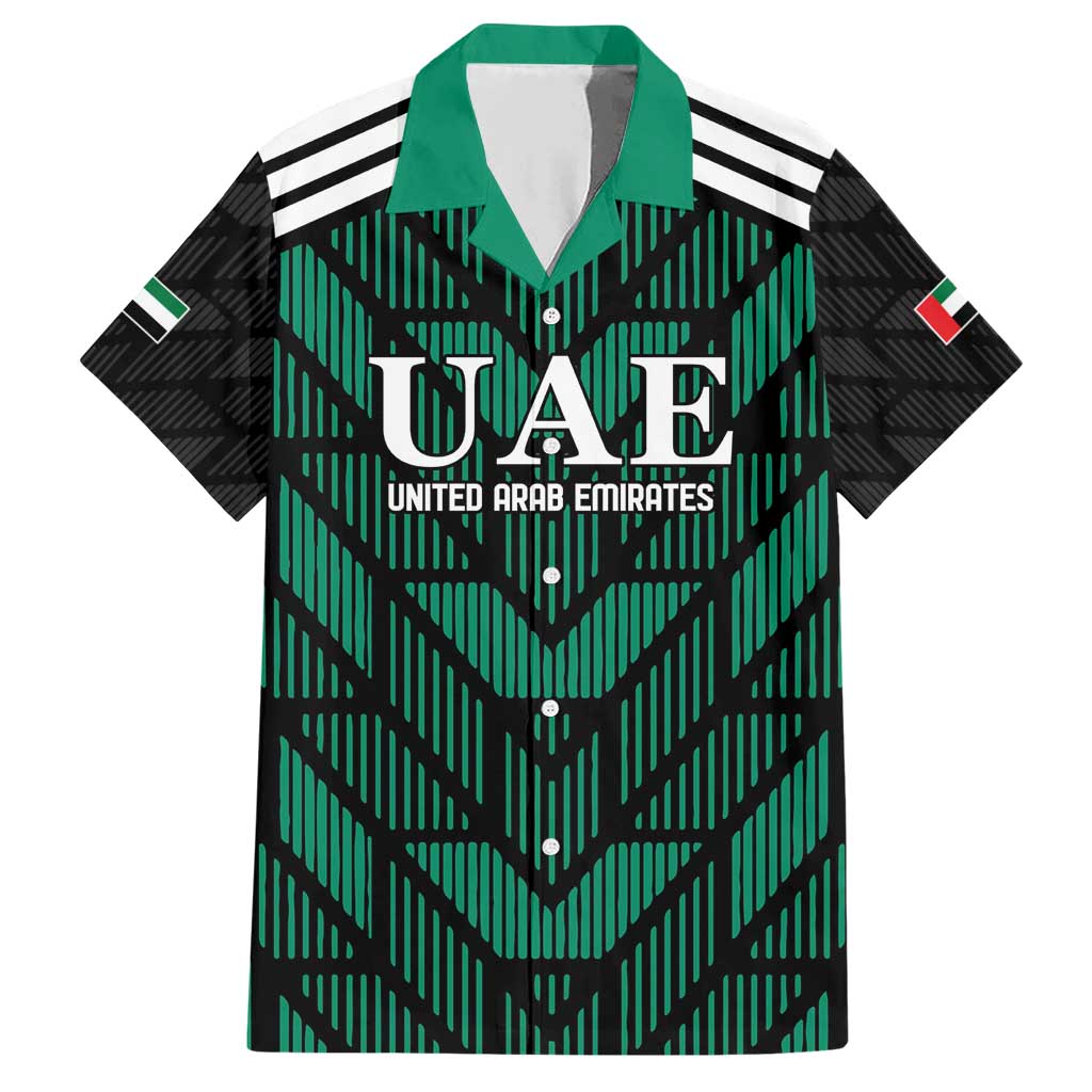 Custom UAE Football Family Matching Short Sleeve Bodycon Dress and Hawaiian Shirt Green Concept 19-2020 - Wonder Print Shop