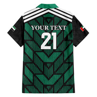 Custom UAE Football Family Matching Short Sleeve Bodycon Dress and Hawaiian Shirt Green Concept 19-2020 - Wonder Print Shop