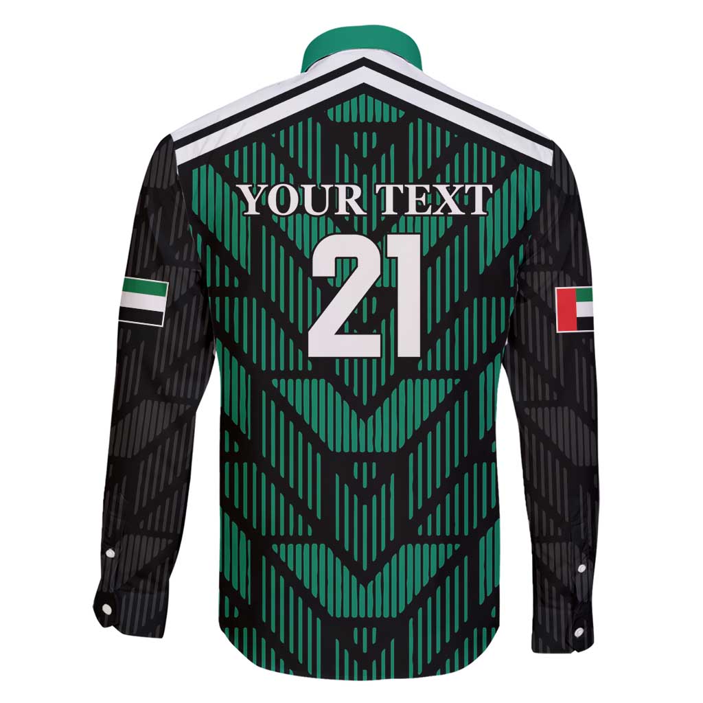 Custom UAE Football Family Matching Short Sleeve Bodycon Dress and Hawaiian Shirt Green Concept 19-2020 - Wonder Print Shop