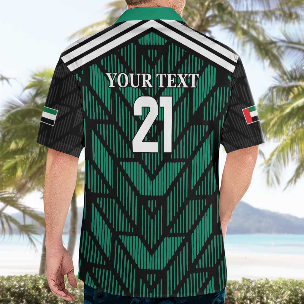 Custom UAE Football Hawaiian Shirt Green Concept 19-2020 - Wonder Print Shop