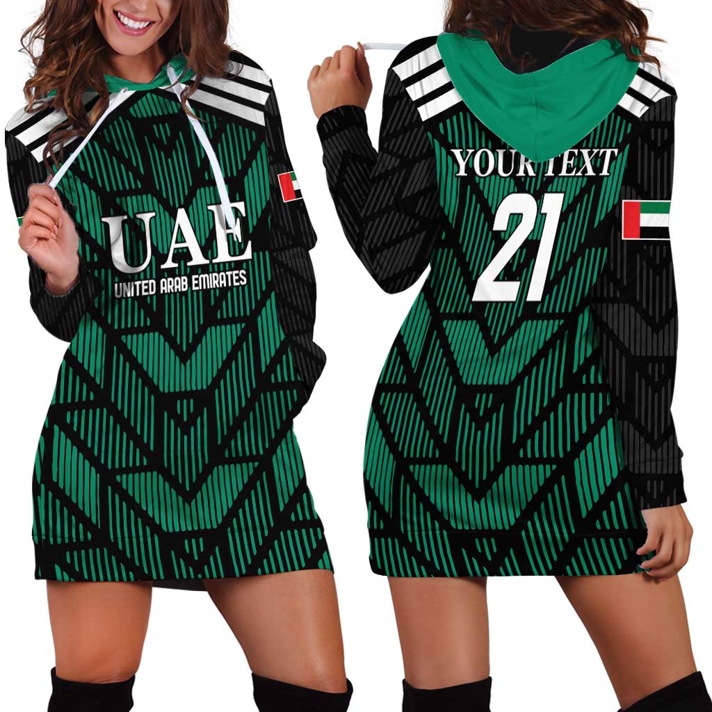 Custom UAE Football Hoodie Dress Green Concept 19-2020 - Wonder Print Shop