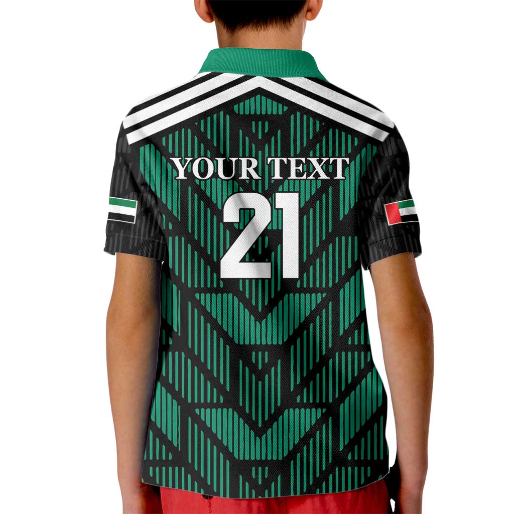 Custom UAE Football Kid Polo Shirt Green Concept 19-2020 - Wonder Print Shop