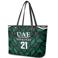Custom UAE Football Leather Tote Bag Green Concept 19-2020 - Wonder Print Shop
