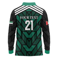 Custom UAE Football Long Sleeve Polo Shirt Green Concept 19-2020 - Wonder Print Shop