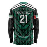 Custom UAE Football Long Sleeve Shirt Green Concept 19-2020 - Wonder Print Shop