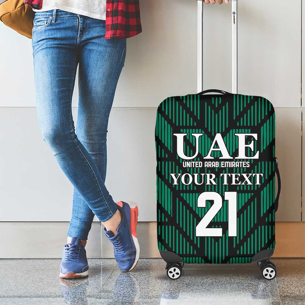 Custom UAE Football Luggage Cover Green Concept 19-2020 - Wonder Print Shop