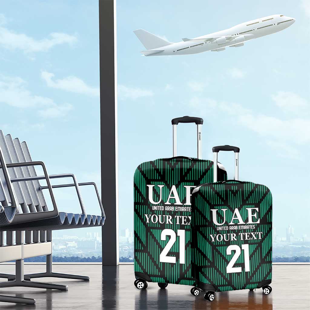 Custom UAE Football Luggage Cover Green Concept 19-2020 - Wonder Print Shop
