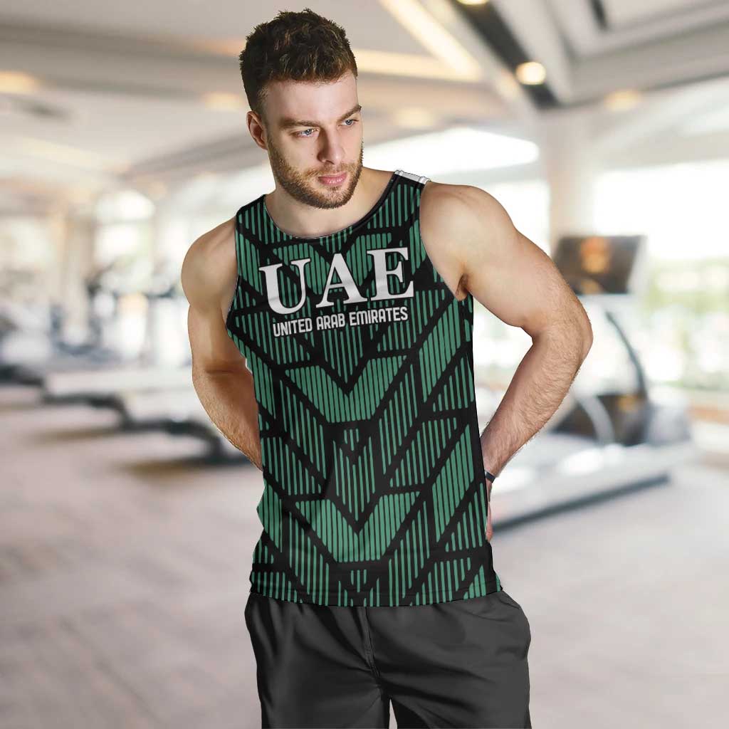 Custom UAE Football Men Tank Top Green Concept 19-2020 - Wonder Print Shop