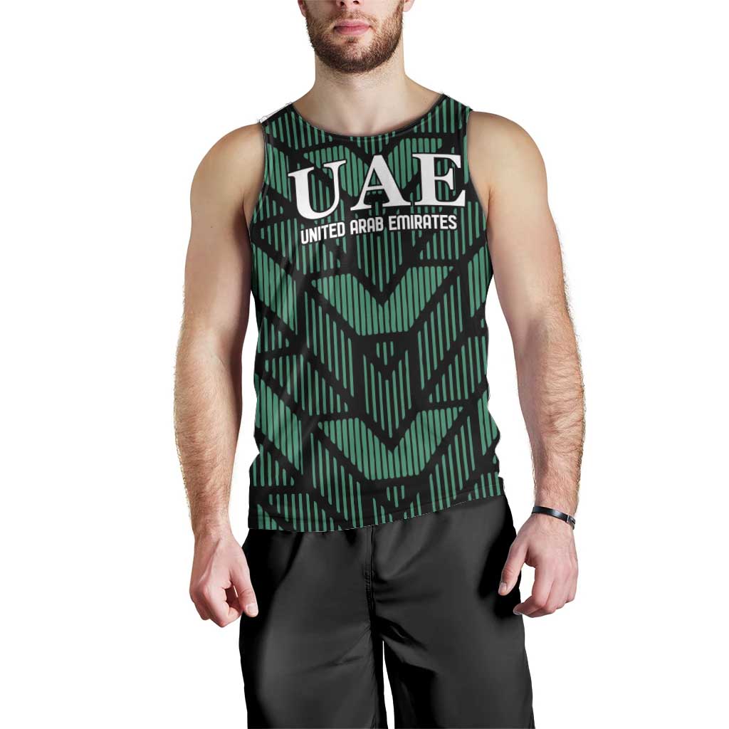 Custom UAE Football Men Tank Top Green Concept 19-2020 - Wonder Print Shop