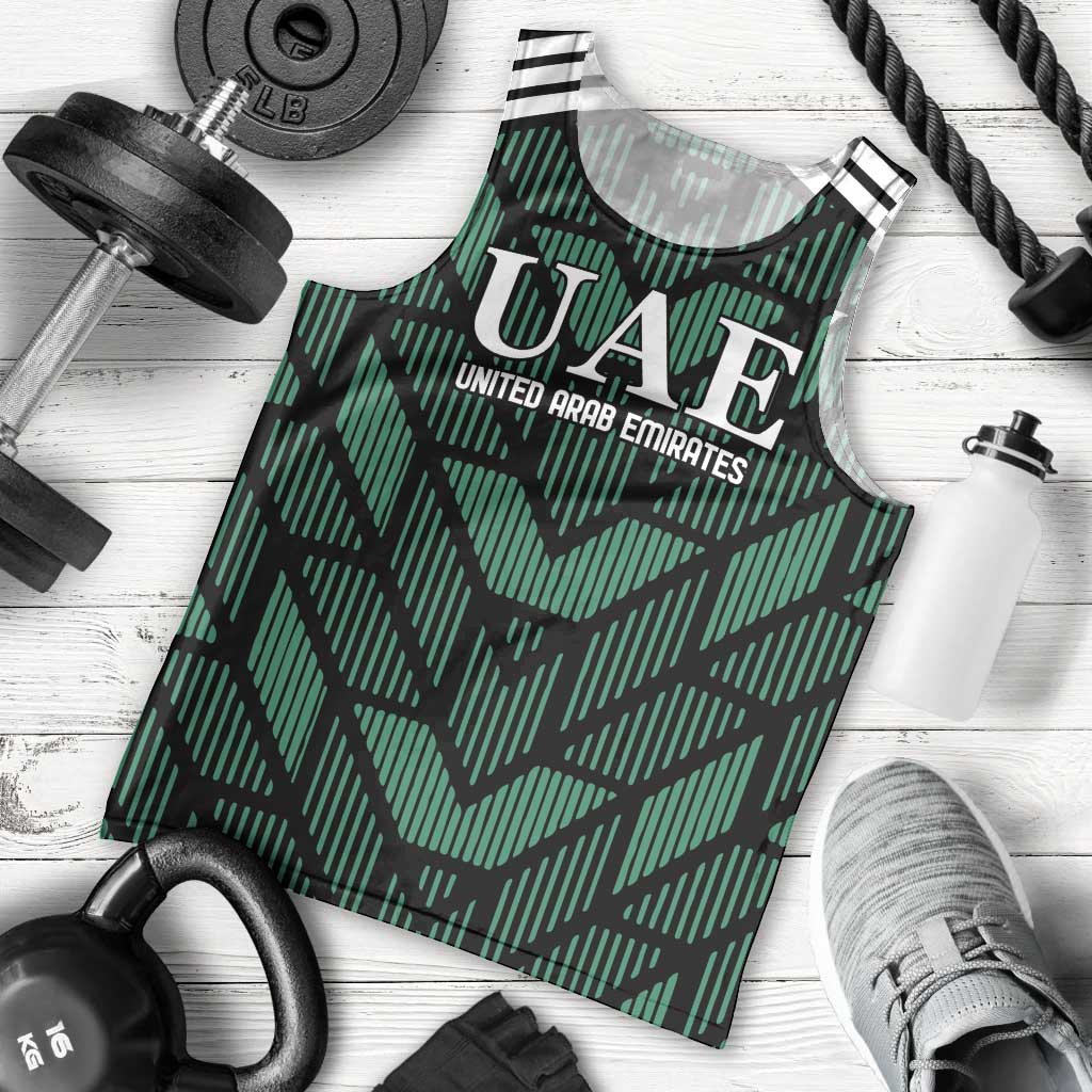 Custom UAE Football Men Tank Top Green Concept 19-2020 - Wonder Print Shop