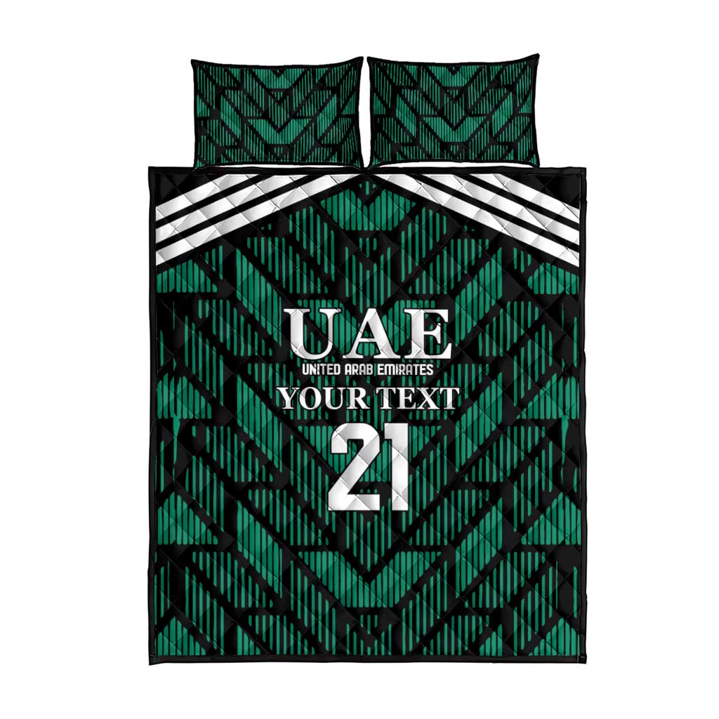 Custom UAE Football Quilt Bed Set Green Concept 19-2020 - Wonder Print Shop