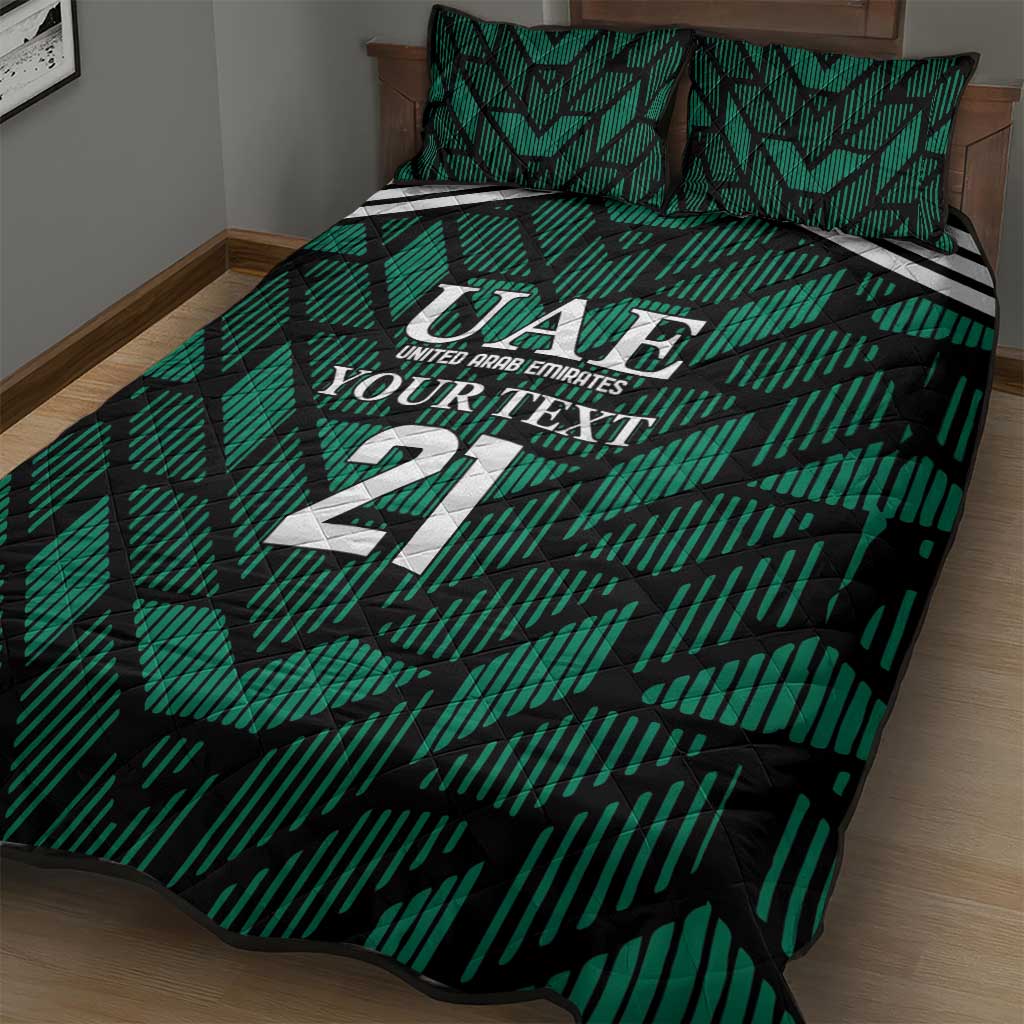 Custom UAE Football Quilt Bed Set Green Concept 19-2020 - Wonder Print Shop