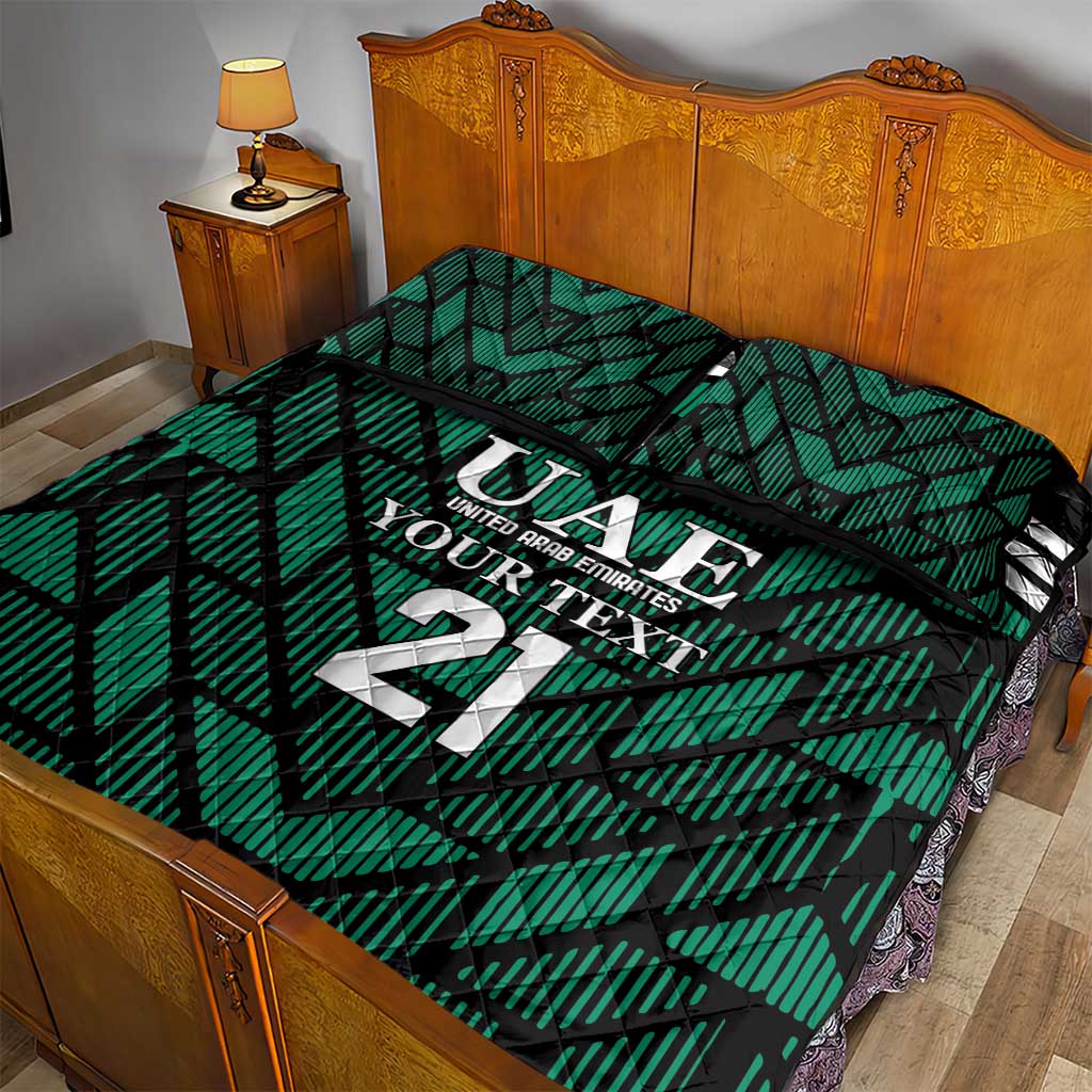 Custom UAE Football Quilt Bed Set Green Concept 19-2020 - Wonder Print Shop