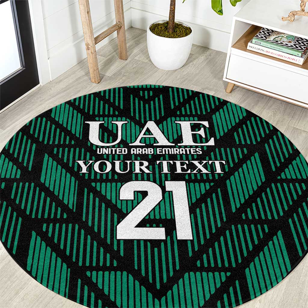 Custom UAE Football Round Carpet Green Concept 19-2020 LT9