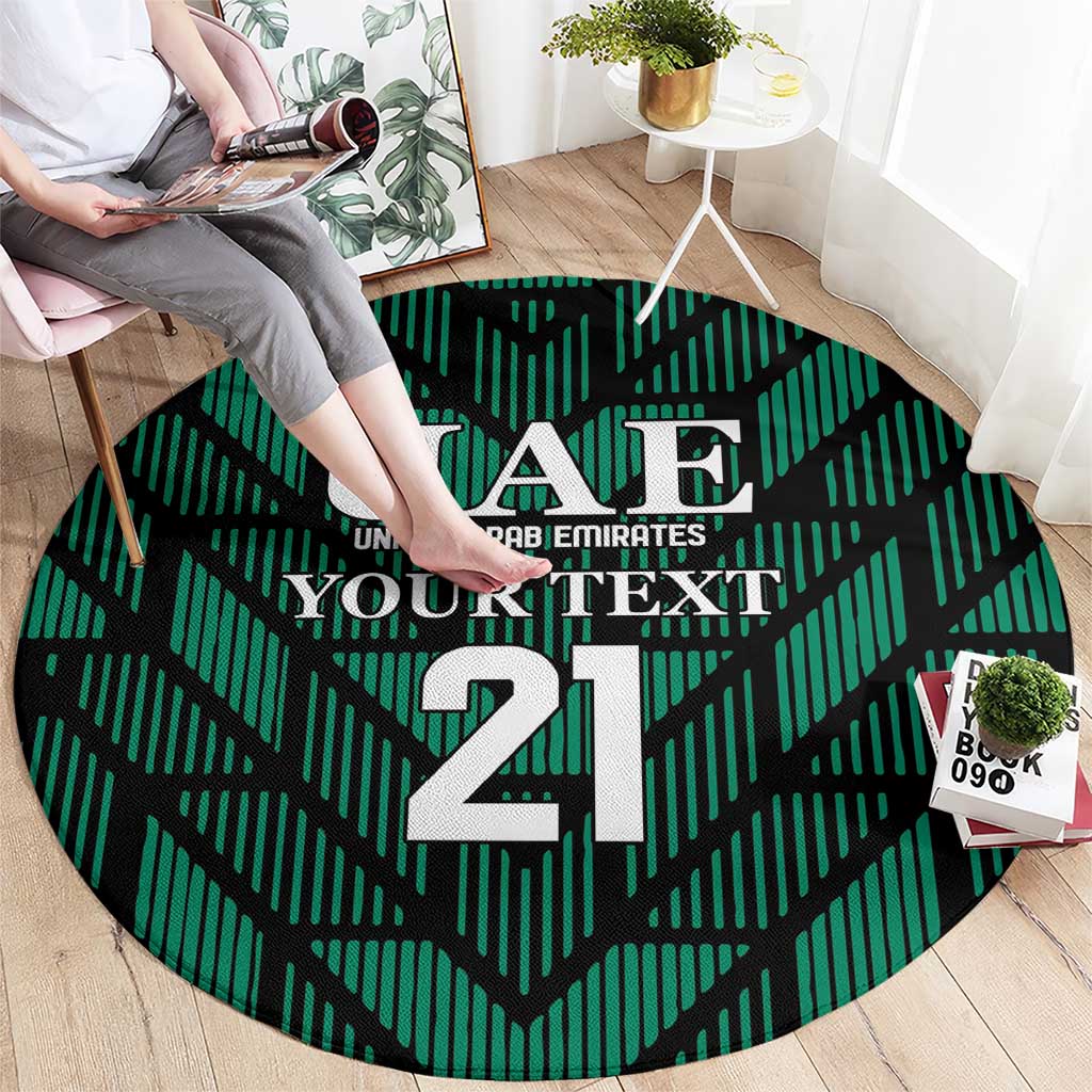 Custom UAE Football Round Carpet Green Concept 19-2020 LT9