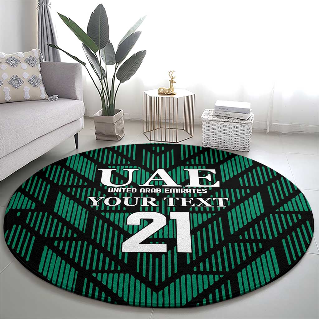 Custom UAE Football Round Carpet Green Concept 19-2020 LT9
