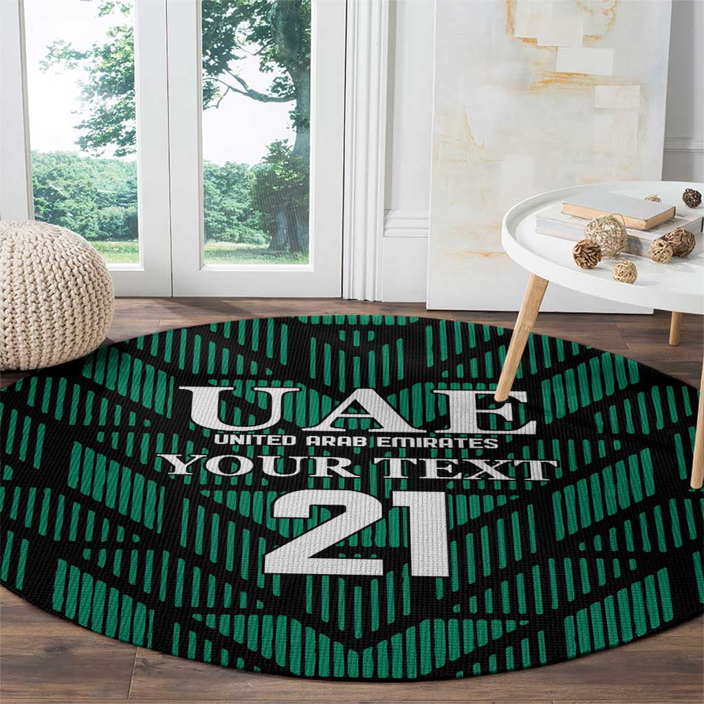 Custom UAE Football Round Carpet Green Concept 19-2020 LT9