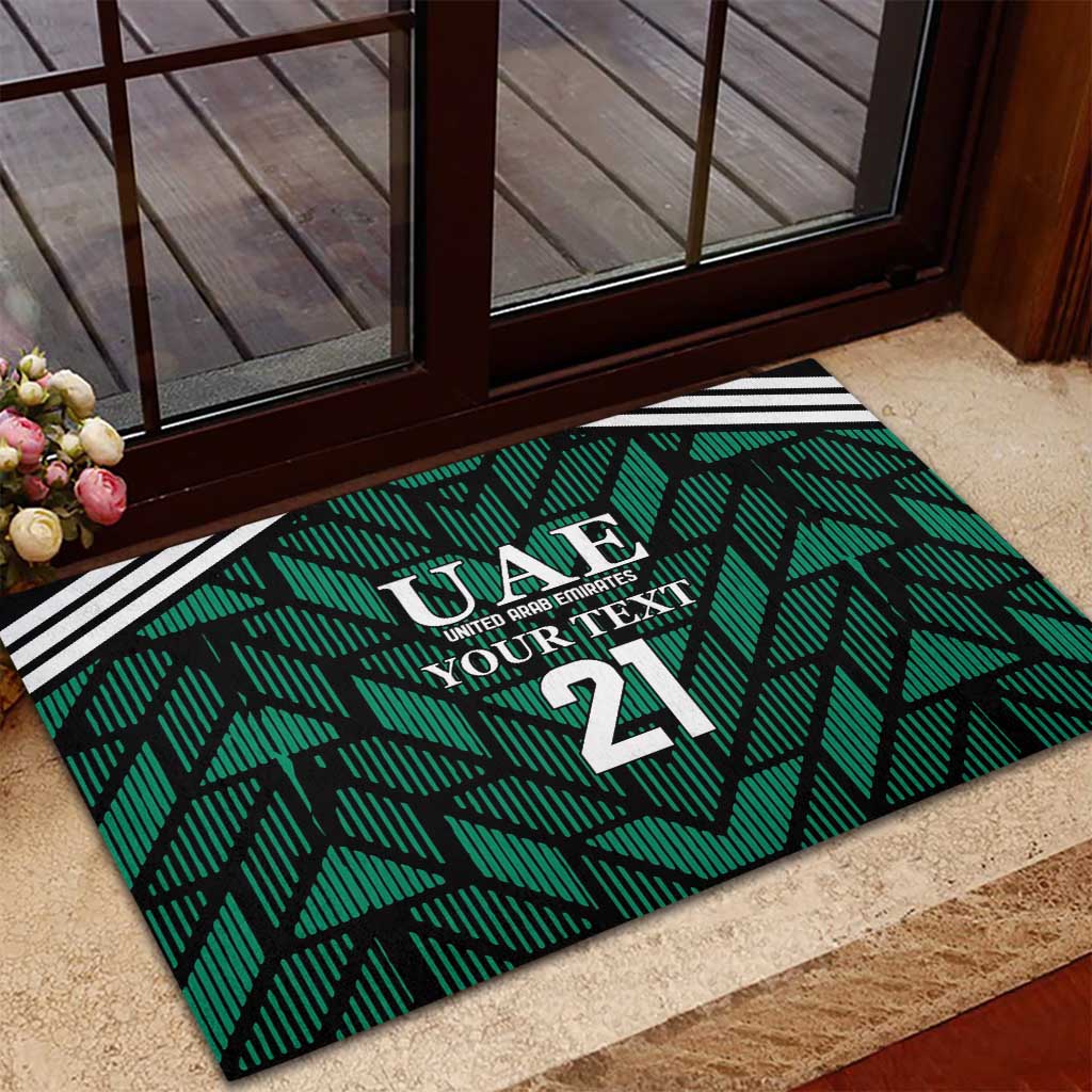 Custom UAE Football Rubber Doormat Green Concept 19-2020 - Wonder Print Shop
