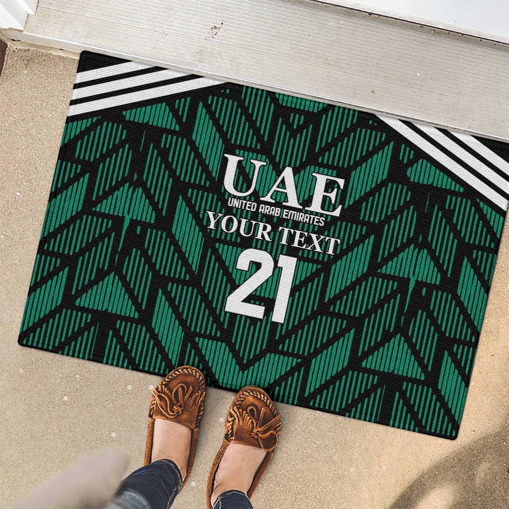 Custom UAE Football Rubber Doormat Green Concept 19-2020 - Wonder Print Shop