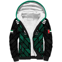 Custom UAE Football Sherpa Hoodie Green Concept 19-2020 - Wonder Print Shop