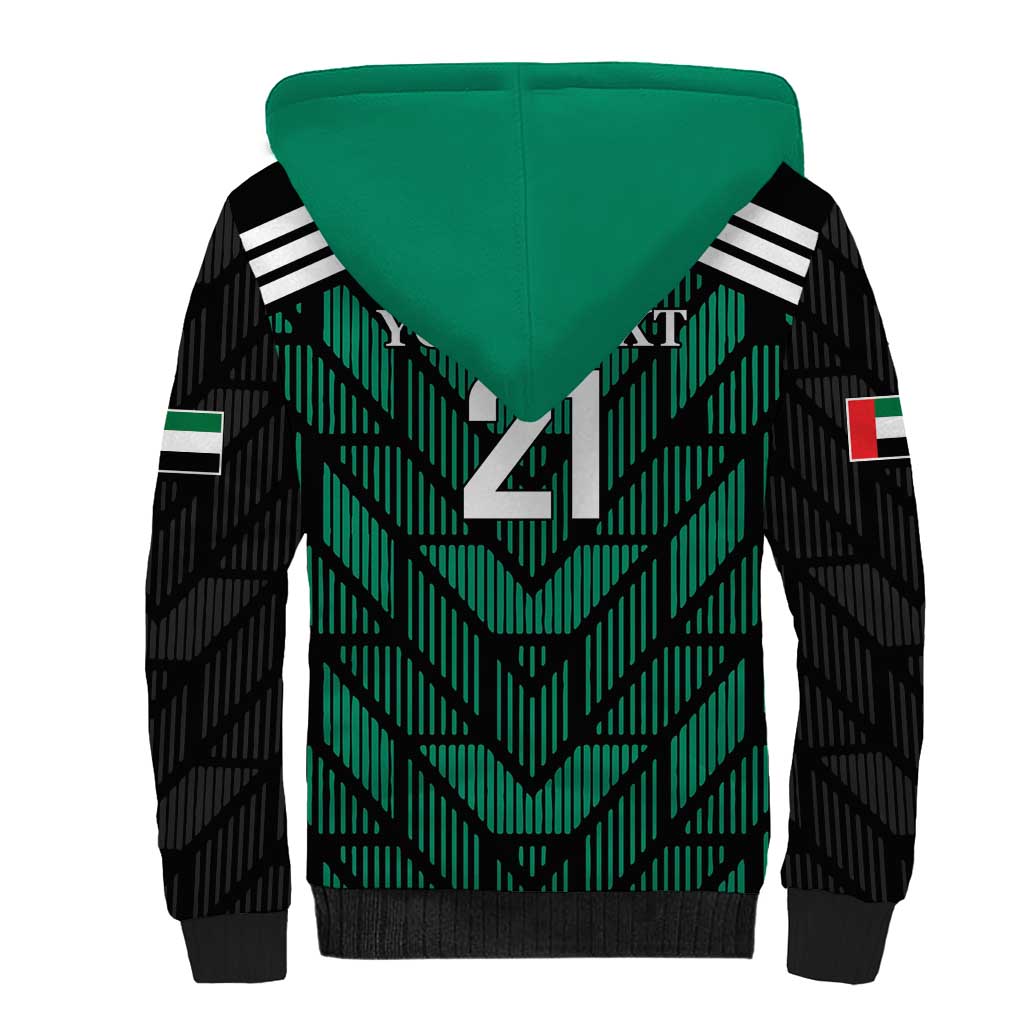 Custom UAE Football Sherpa Hoodie Green Concept 19-2020 - Wonder Print Shop