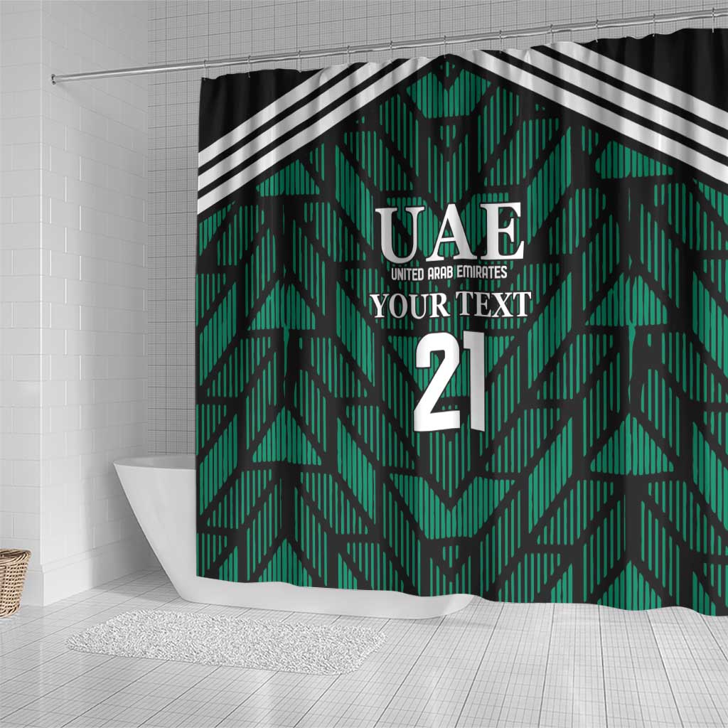 Custom UAE Football Shower Curtain Green Concept 19-2020 LT9