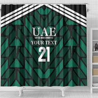 Custom UAE Football Shower Curtain Green Concept 19-2020 LT9