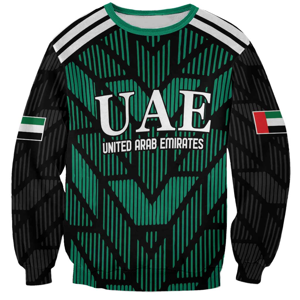 Custom UAE Football Sweatshirt Green Concept 19-2020 - Wonder Print Shop