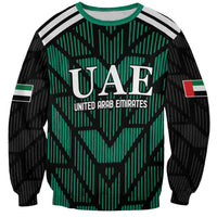 Custom UAE Football Sweatshirt Green Concept 19-2020 - Wonder Print Shop