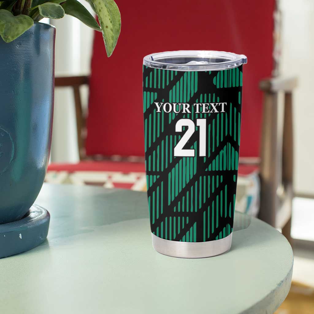Custom UAE Football Tumbler Cup Green Concept 19-2020 - Wonder Print Shop
