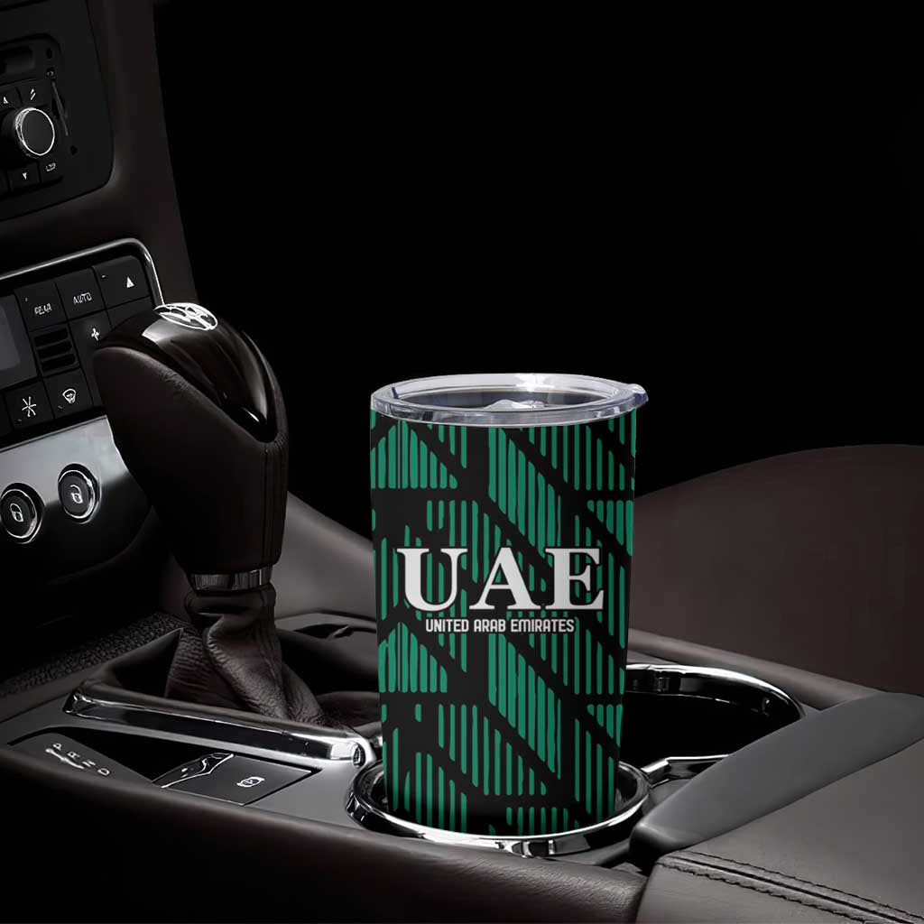 Custom UAE Football Tumbler Cup Green Concept 19-2020 - Wonder Print Shop