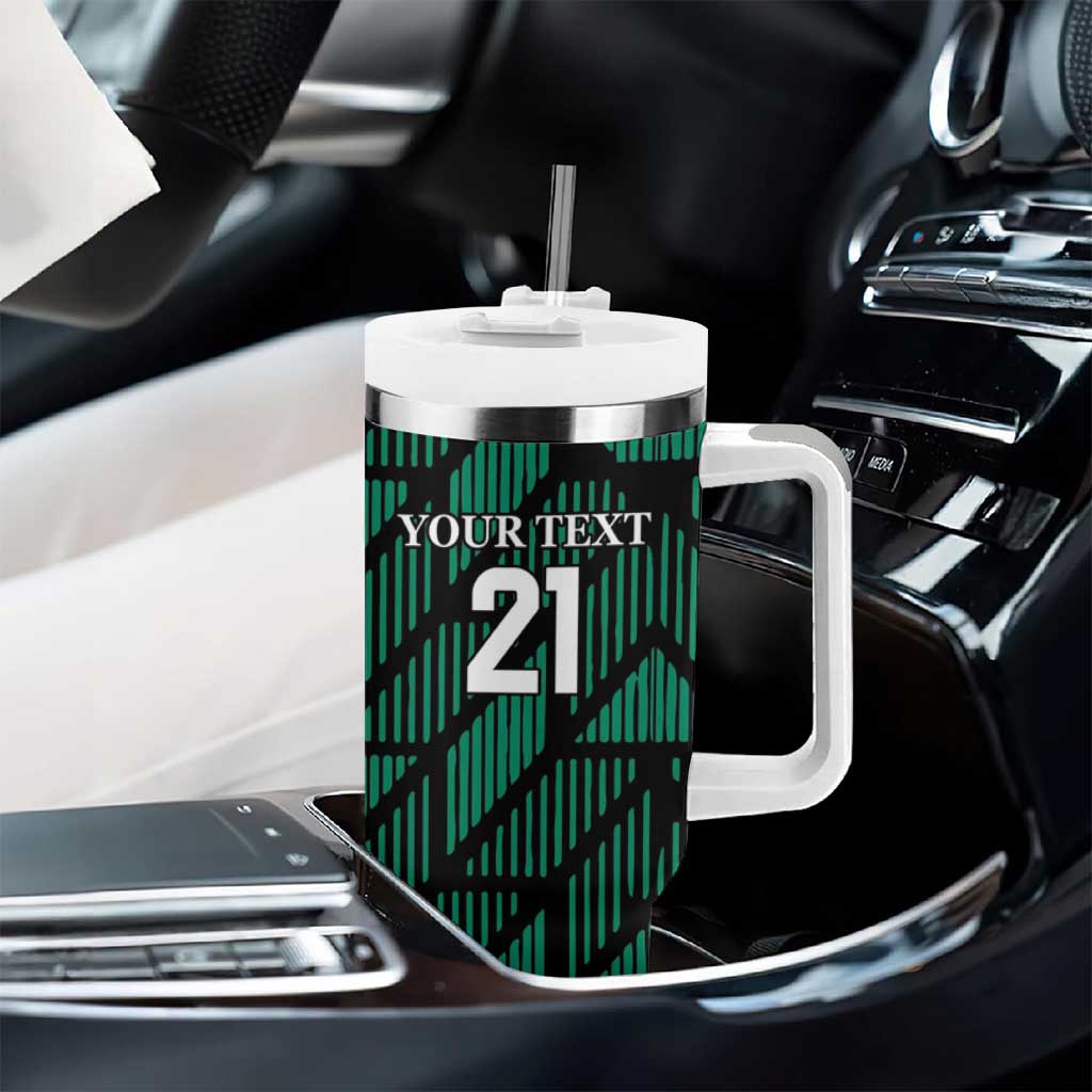 Custom UAE Football Tumbler With Handle Green Concept 19-2020 - Wonder Print Shop