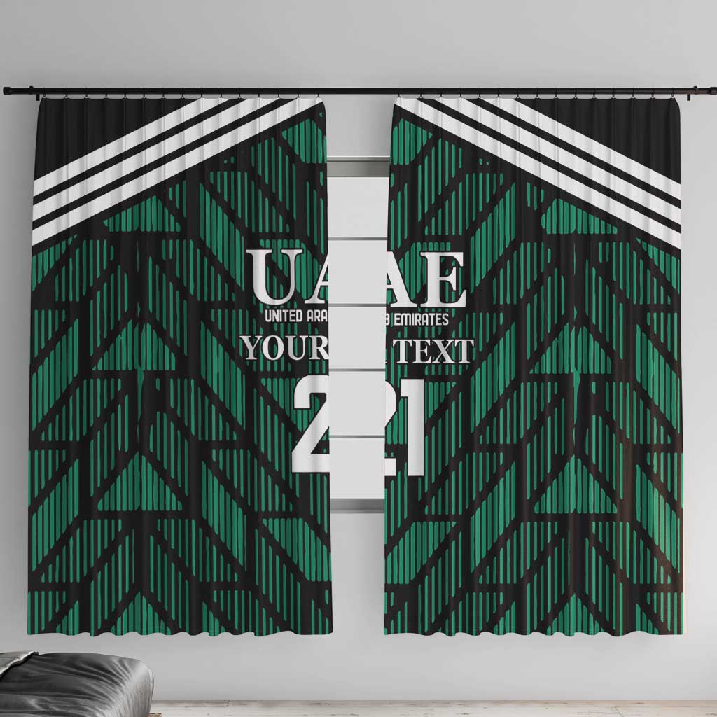 Custom UAE Football Window Curtain Green Concept 19-2020 - Wonder Print Shop