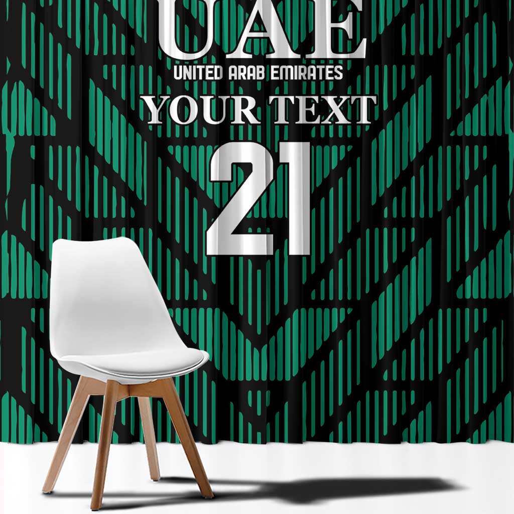 Custom UAE Football Window Curtain Green Concept 19-2020 - Wonder Print Shop