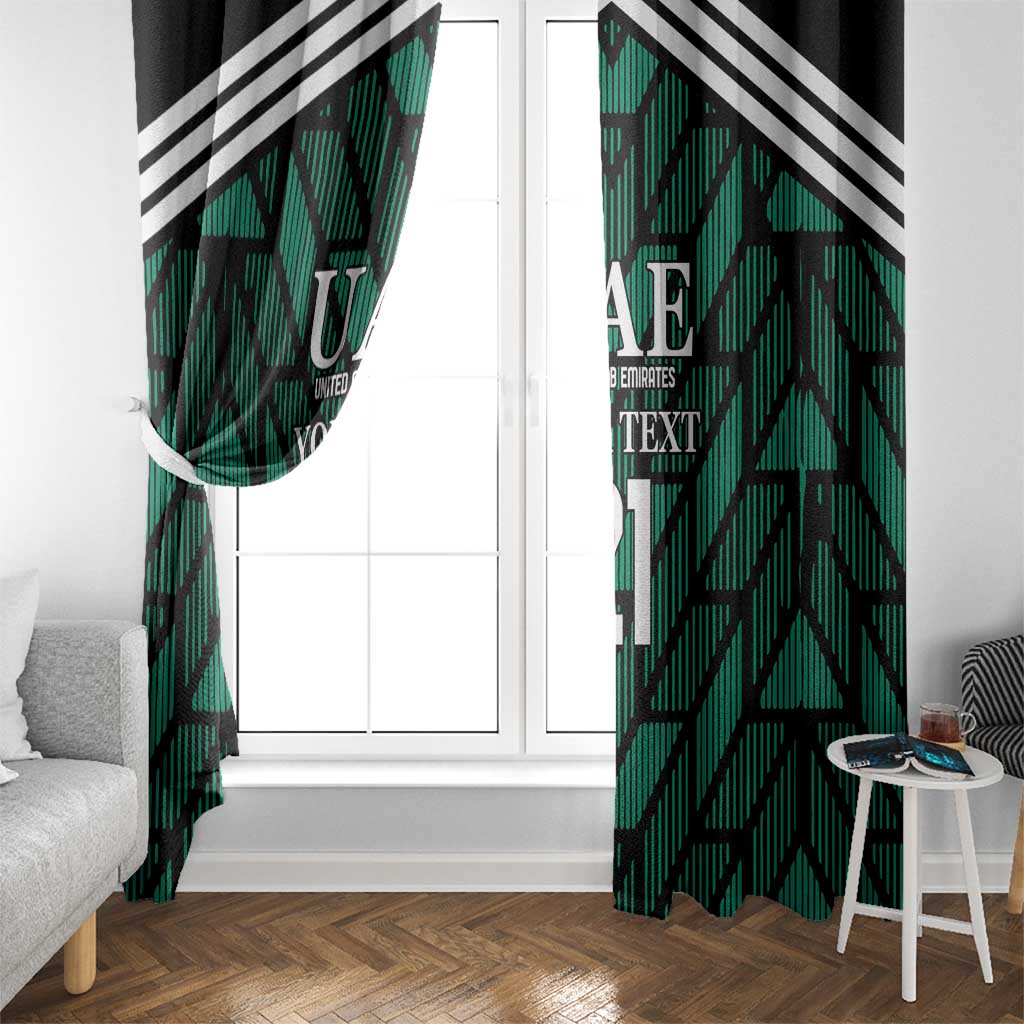 Custom UAE Football Window Curtain Green Concept 19-2020 - Wonder Print Shop