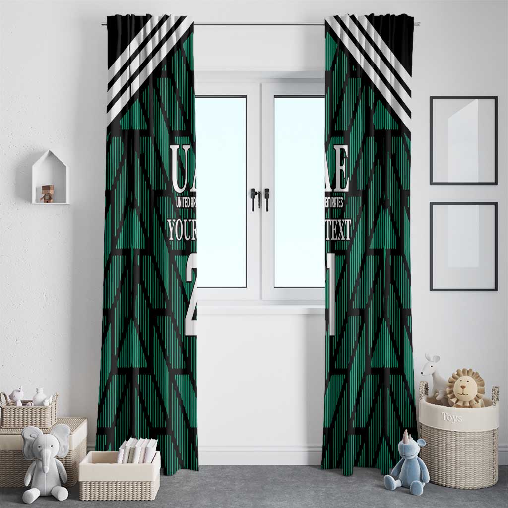 Custom UAE Football Window Curtain Green Concept 19-2020 - Wonder Print Shop