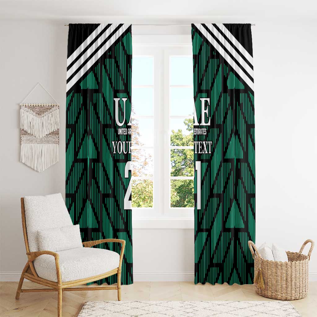Custom UAE Football Window Curtain Green Concept 19-2020 - Wonder Print Shop