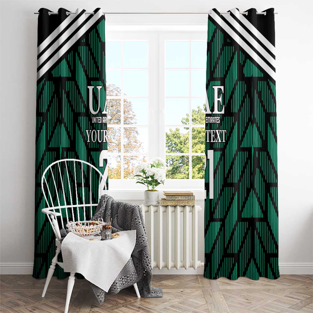 Custom UAE Football Window Curtain Green Concept 19-2020 - Wonder Print Shop