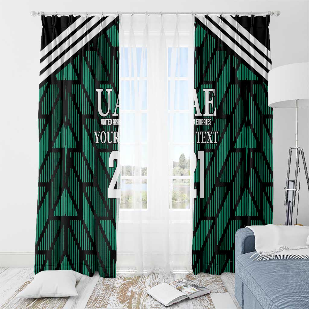 Custom UAE Football Window Curtain Green Concept 19-2020 - Wonder Print Shop