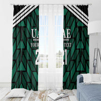 Custom UAE Football Window Curtain Green Concept 19-2020 - Wonder Print Shop