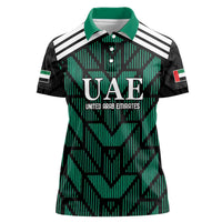 Custom UAE Football Women Polo Shirt Green Concept 19-2020 - Wonder Print Shop