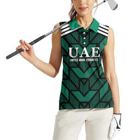 Custom UAE Football Women Sleeveless Polo Shirt Green Concept 19-2020 - Wonder Print Shop