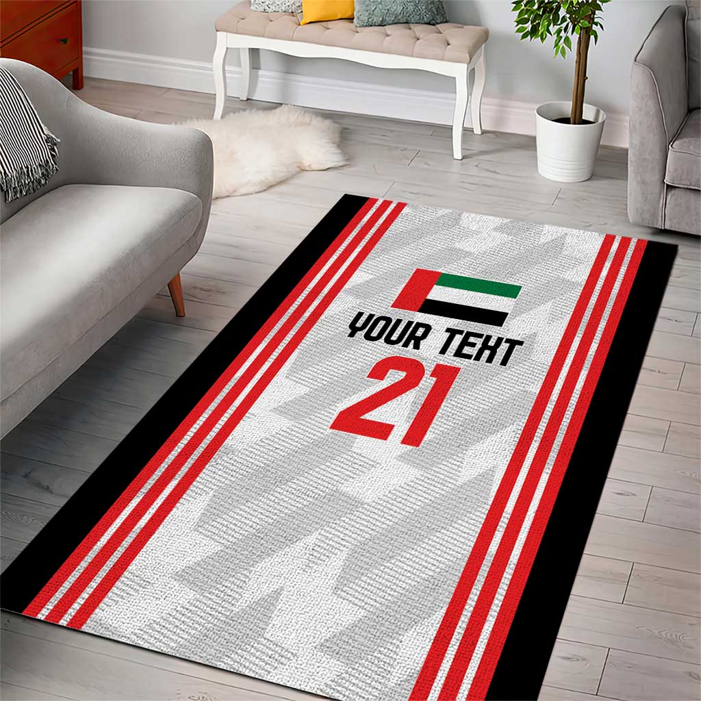 Custom UAE Football Area Rug The Whites Concept 19-2020 LT9 - Wonder Print Shop