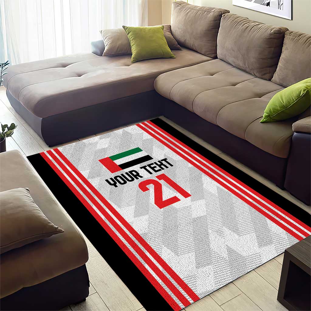 Custom UAE Football Area Rug The Whites Concept 19-2020 LT9 - Wonder Print Shop