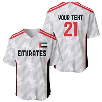 Custom UAE Football Baseball Jersey The Whites Concept 19-2020 LT9 - Wonder Print Shop