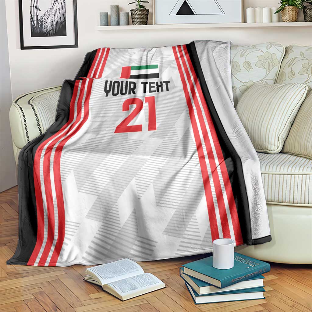 Custom UAE Football Blanket The Whites Concept 19-2020 LT9