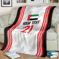 Custom UAE Football Blanket The Whites Concept 19-2020 LT9