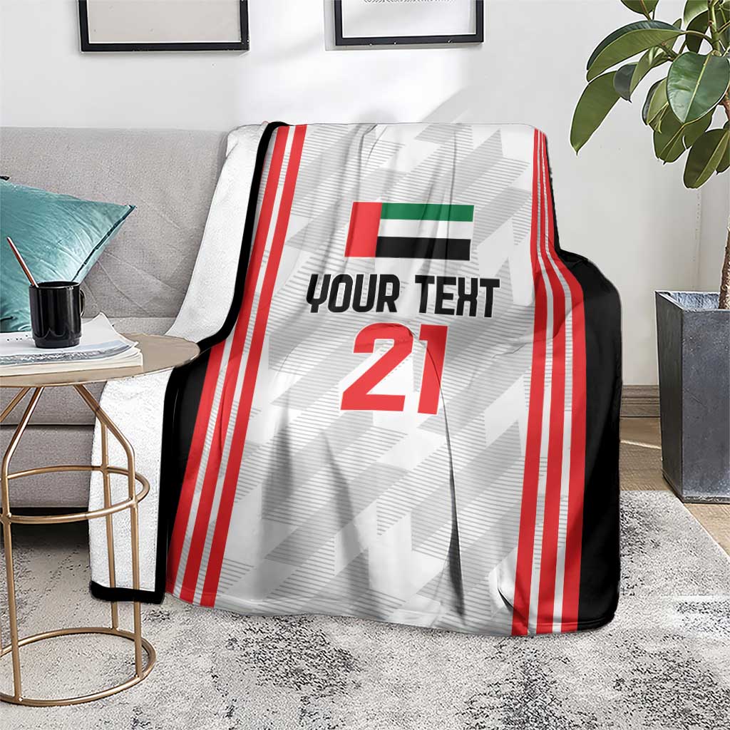 Custom UAE Football Blanket The Whites Concept 19-2020 LT9