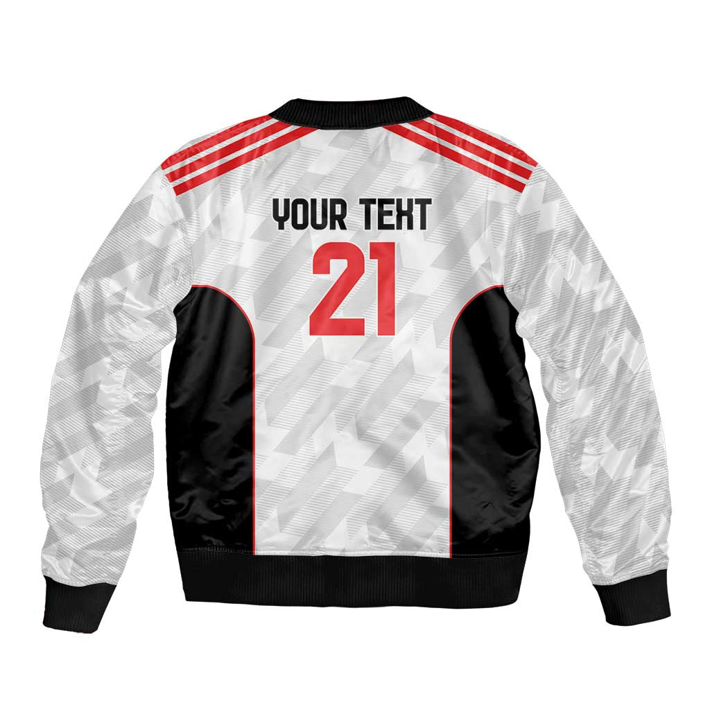 Custom UAE Football Bomber Jacket The Whites Concept 19-2020 LT9 - Wonder Print Shop